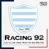 Sticker logo rugby - Club Racing 92 - Le Club des Hauts de Seine