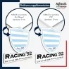 sticker sur plaque aluminium dibond ou panneau PVC logo rugby - Club Racing 92 - Le Club des Hauts de Seine