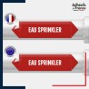 Vinyle adhésif de Tuyauterie norme NFX ou CLP - Eau sprinkler