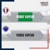 Vinyle adhésif de Tuyauterie norme NFX ou CLP - Purge vapeur