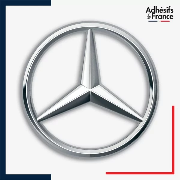Sticker logo voiture personnalisé - MERCEDES BENZ - Ø 29 cm