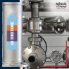 Marqueur tuyauterie norme française NFX air - adhésif laminé colle forte - Air conditionné