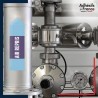 Marqueur tuyauterie norme française NFX air - adhésif laminé colle forte - Air repris