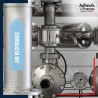 Marqueur tuyauterie air - adhésif laminé colle forte - Air respirable