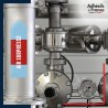 Marqueur tuyauterie norme française NFX air - adhésif laminé colle forte - Air surpressé