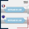 Vinyle adhésif de Tuyauterie norme NFX ou CLP - Recyclage de l'air