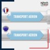 Vinyle adhésif de Tuyauterie norme NFX ou CLP - Transport aérien