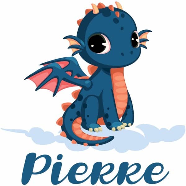 Sticker Dragon avec prénom personnalisable