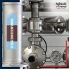 Marqueur tuyauterie norme française NFX air - adhésif laminé colle forte - Extraction désenfumage