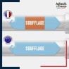 Vinyle adhésif de Tuyauterie norme NFX ou CLP - Soufflage