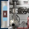 Marqueur tuyauterie norme française NFX air - adhésif laminé colle forte - VMC