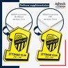sticker sur plaque aluminium dibond ou panneau PVC logo football- Club Ittihad
