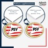 sticker sur plaque aluminium dibond ou panneau PVC logo football- Club PSV Eindhoven