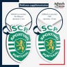 sticker sur plaque aluminium dibond ou panneau PVC logo football - Club Sporting Club Portugal