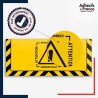 Adhésif sol antidérapant certifié indice R10 / DIN 51130 avec visuel pictogramme Attention ne pas encombrer