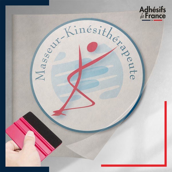 transfert adhésif masseur - kinésithérapeute