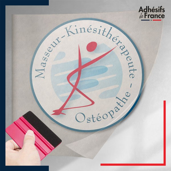 transfert adhésif masseur - kinésithérapeute - ostéopathe