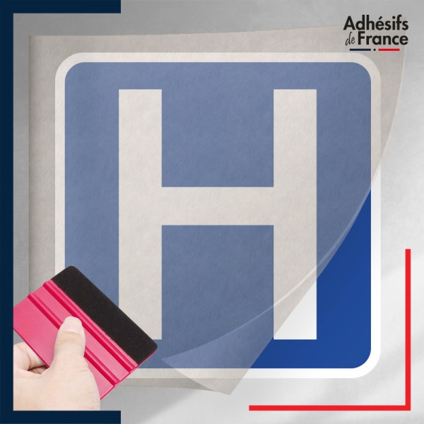 transfert adhésif logo hopital