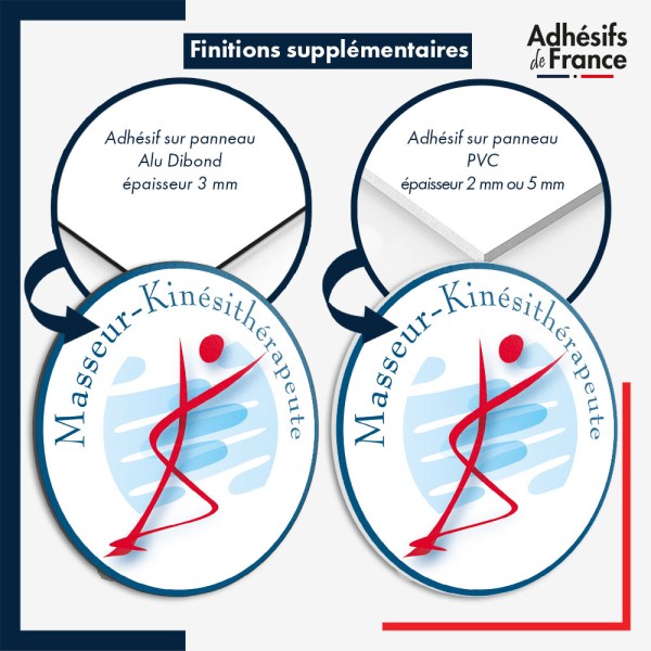 panneau adhésif masseur - kinésithérapeute