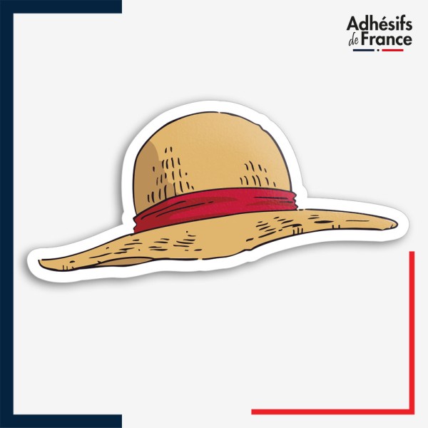 Sticker One Piece - Chapeau de paille de Luffy