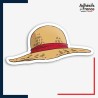 Sticker One Piece - Chapeau de paille de Luffy