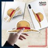 autocollant petit format One Piece - Chapeau de paille de Luffy