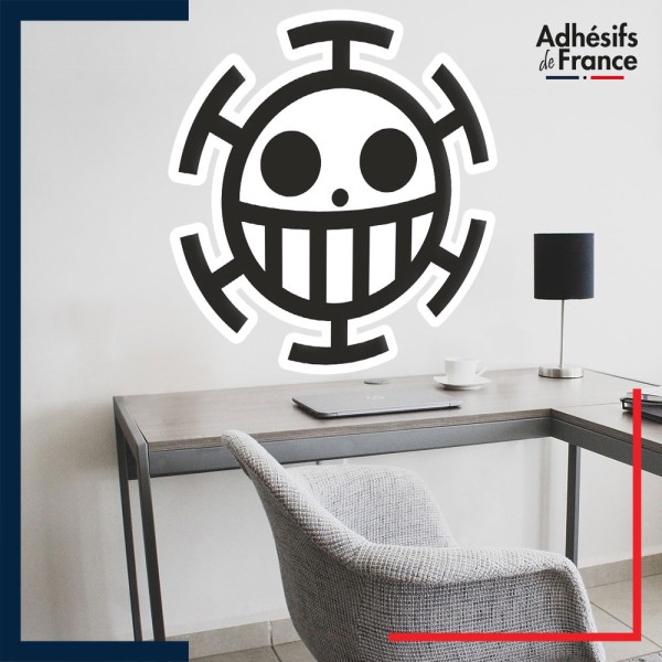 Adhésif grand format One Piece - Jolly Roger de Trafalgar Law
