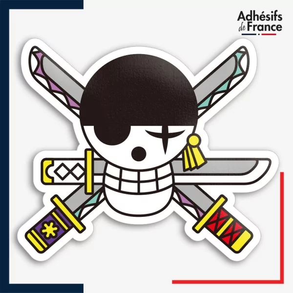 Sticker One Piece - Jolly Roger de Roronoa Zoro