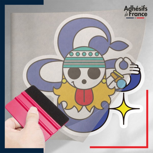 stickers sous film transfert One Piece - Jolly Roger de Nami