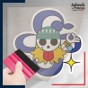 stickers sous film transfert One Piece - Jolly Roger de Nami