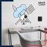 Adhésif grand format One Piece - Jolly Roger de Sanji