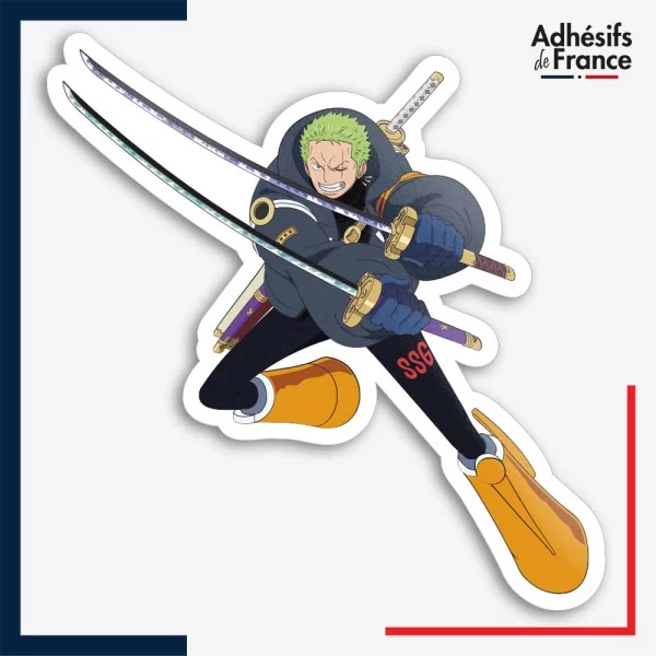 Sticker One Piece - Roronoa Zoro tenue SSG