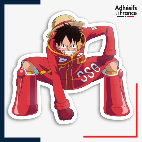 Sticker One Piece - Luffy tenue SSG