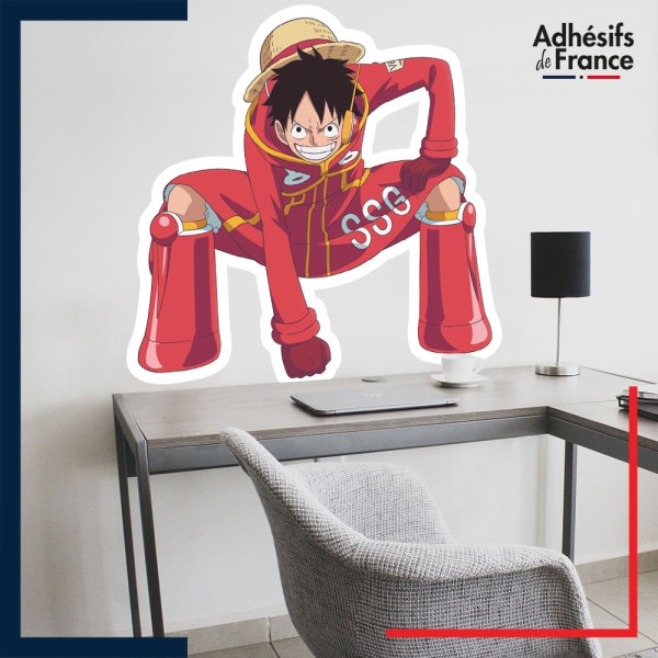 Adhésif grand format One Piece - Luffy tenue SSG