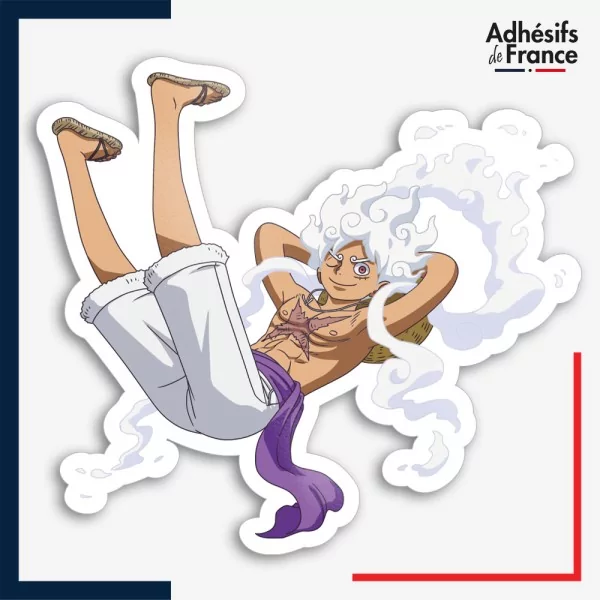Sticker One Piece - Luffy Gear 5 détente