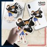 autocollant petit format One Piece - Luffy drapeau Mugiwara