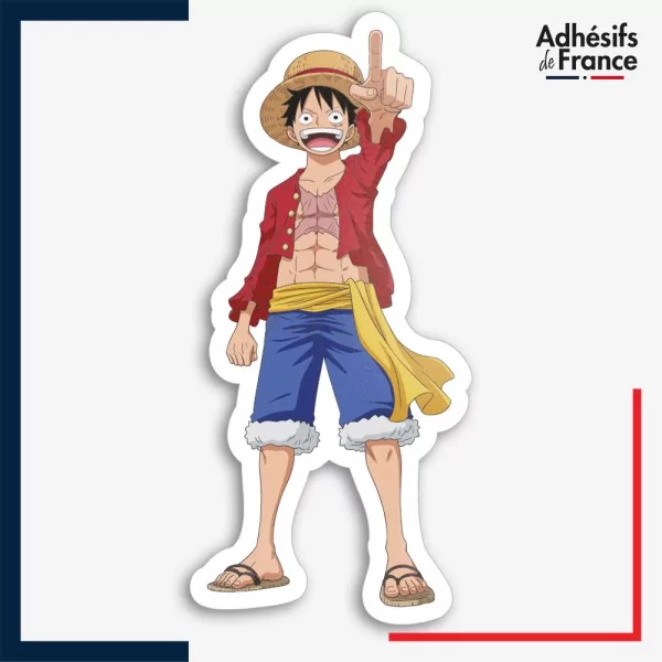 Sticker One Piece - Luffy en avant