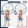 sticker sur plaque aluminium dibond ou panneau PVC One Piece - Luffy en avant