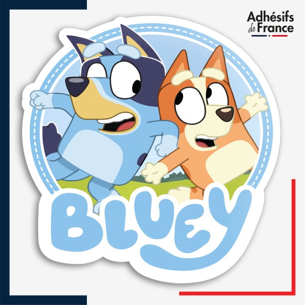 Sticker Bluey - Logo Bluey et Bingo