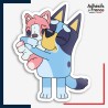 Sticker Bluey - Bluey et son jouet