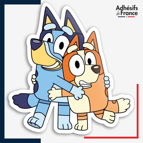 Sticker Bluey - Câlin de Bluey et Bingo