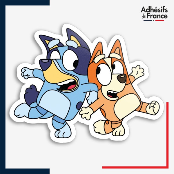 Sticker Bluey - Bluey et Bingo dansant