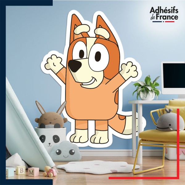Adhésif murale chambre grand format Bluey - Bingo