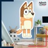 Adhésif murale chambre grand format Bluey - Chilli