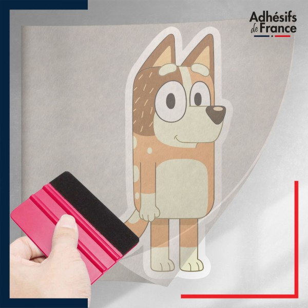 stickers sous film transfert Bluey - Chilli