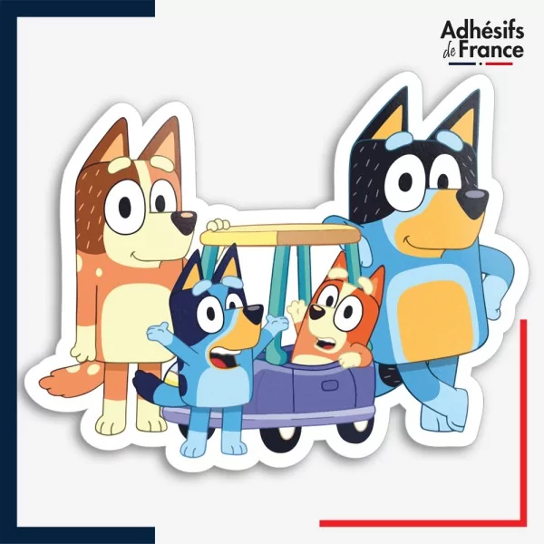 Sticker Bluey - Bluey et sa famille