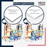 sticker sur plaque aluminium dibond ou panneau PVC Bluey - Bluey et sa famille