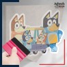 stickers sous film transfert Bluey - Bluey et sa famille