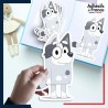 autocollant petit format Bluey - Tante Trixie