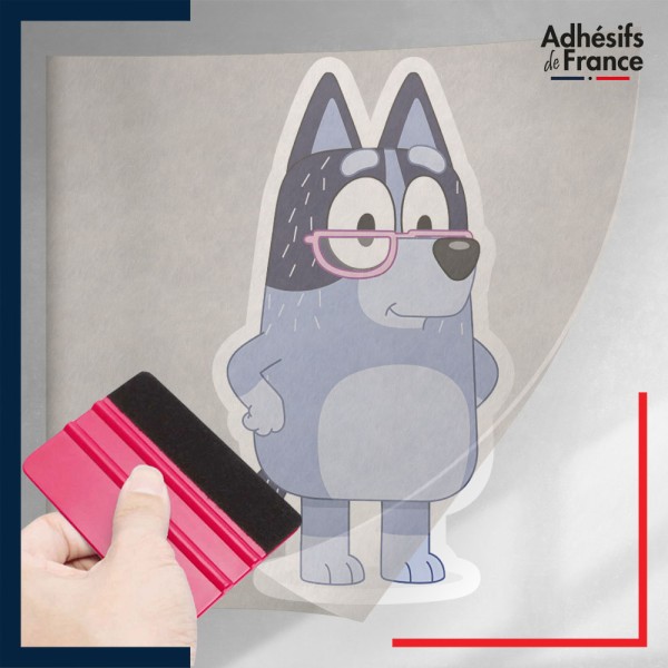 stickers sous film transfert Bluey - Grand-mère Nana